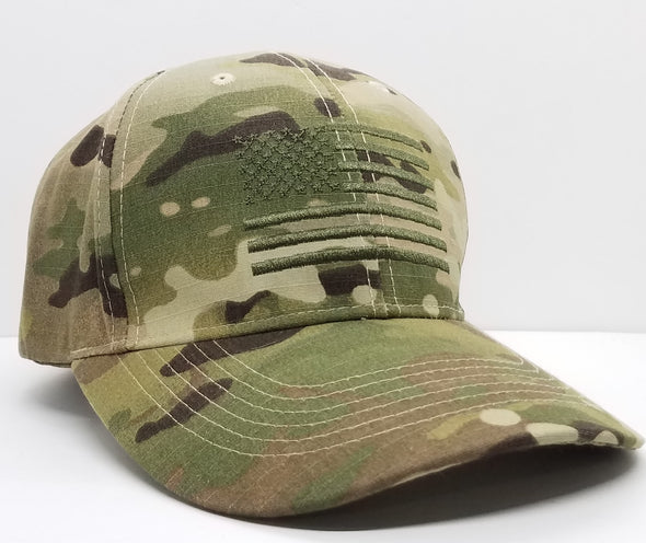 US Flag Multicam Low Profile Cap