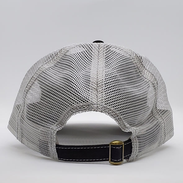 Hat - 75th Dead Head Black Weathered Trucker