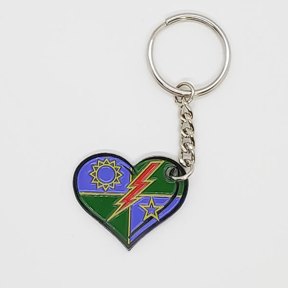 75th DUI Heart Key Chain
