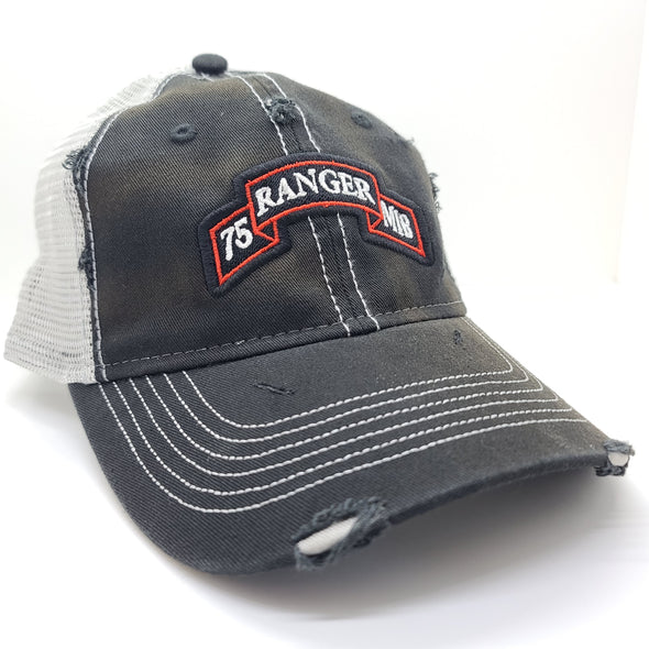 Hat - RMIB Black Weathered Trucker