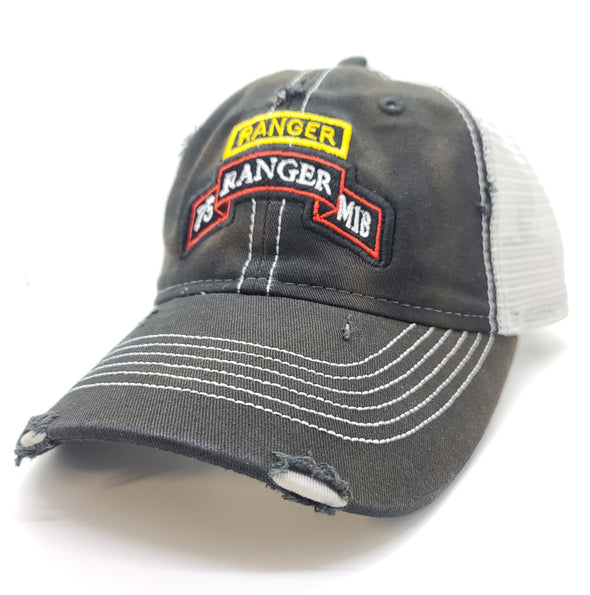 Hat - RMIB Black Weathered Trucker