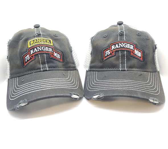 Hat - RMIB Black Weathered Trucker