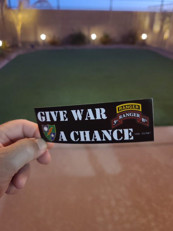 Sticker - Give War A Chance