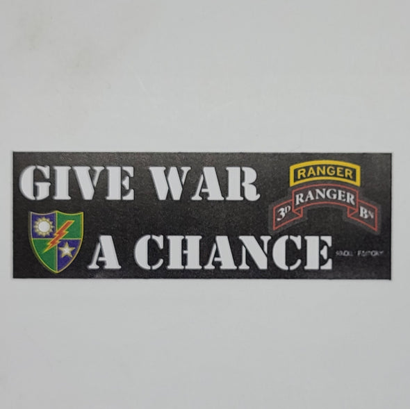 Sticker - Give War A Chance