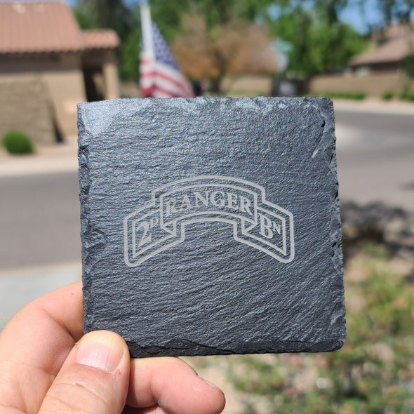 Slate Coaster - 2d Ranger Bn