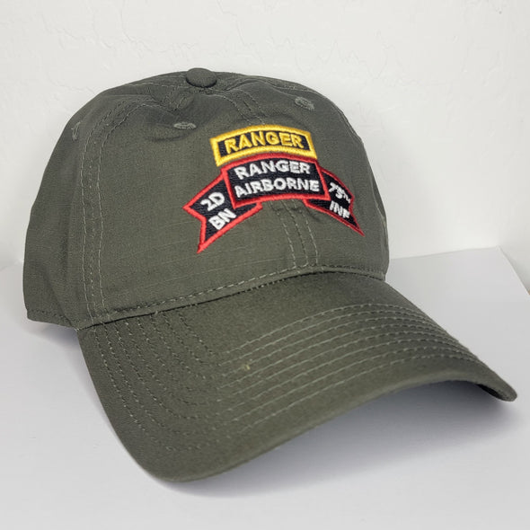 2d Ranger Bn Old Scroll Decky Cap