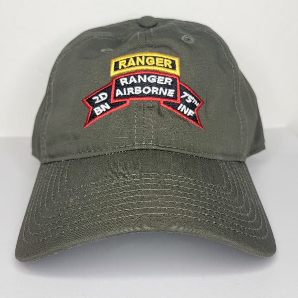 2d Ranger Bn Old Scroll Decky Cap