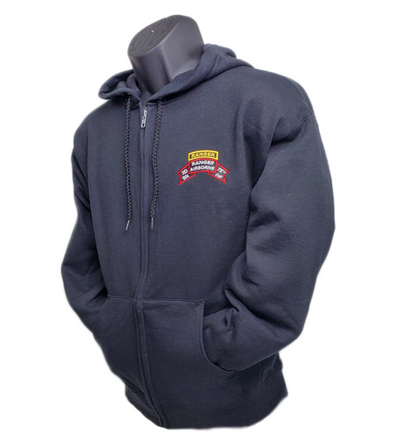 2d Ranger Bn Old Scroll Zipper Hoodie