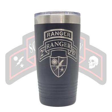 2d Ranger Bn Tab Scroll Tumbler