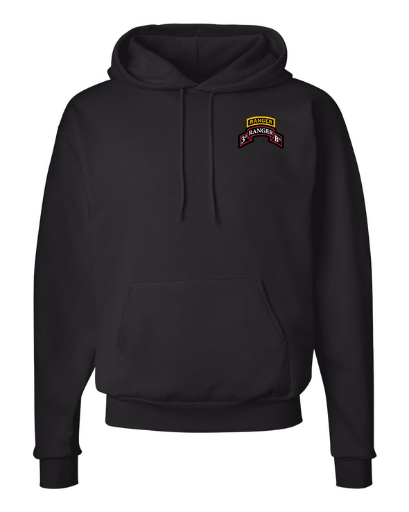 3d Ranger Bn Tab Scroll Pullover Hoodie