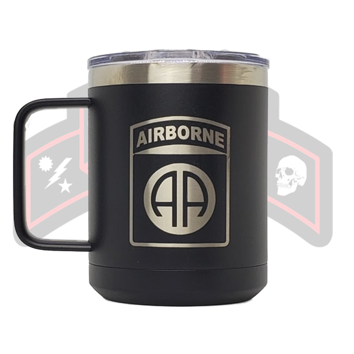 82nd Airborne 16 oz. Travel Coffee Mug RTIC - ParatUSA