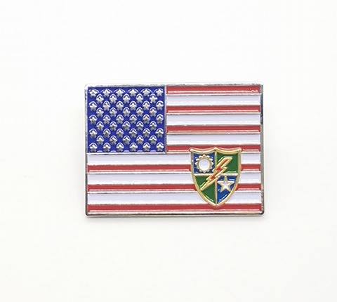 American Flag DUI Lapel Pin