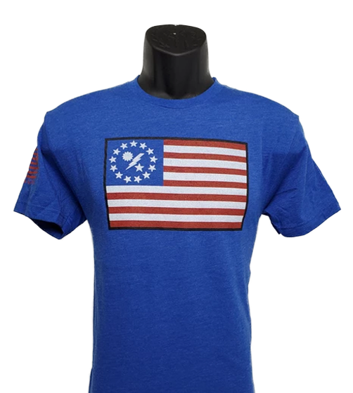 Betsy 75th DUI Outline flag shirt