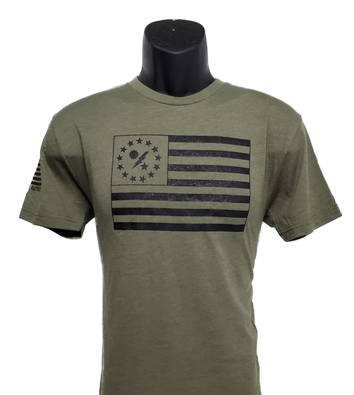 Betsy 75th DUI Outline flag shirt