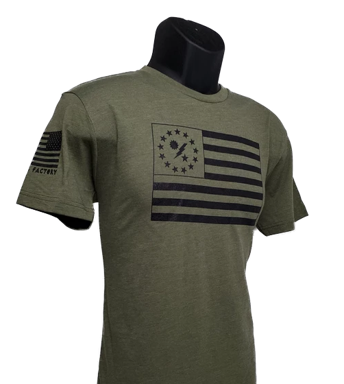 Betsy 75th DUI Outline flag shirt