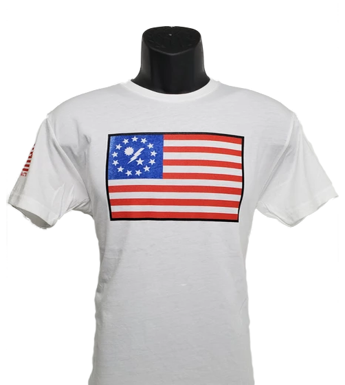 Betsy 75th DUI Outline flag shirt