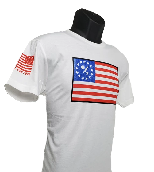 Betsy 75th DUI Outline flag shirt