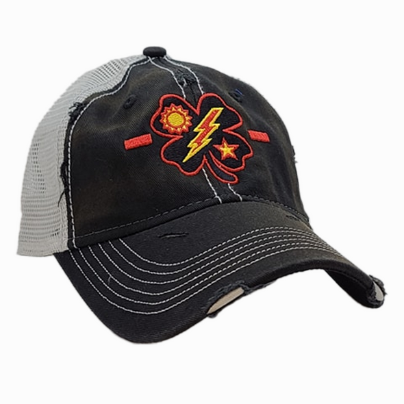 Black Clover 1st Bn Tick Black Weathered Trucker