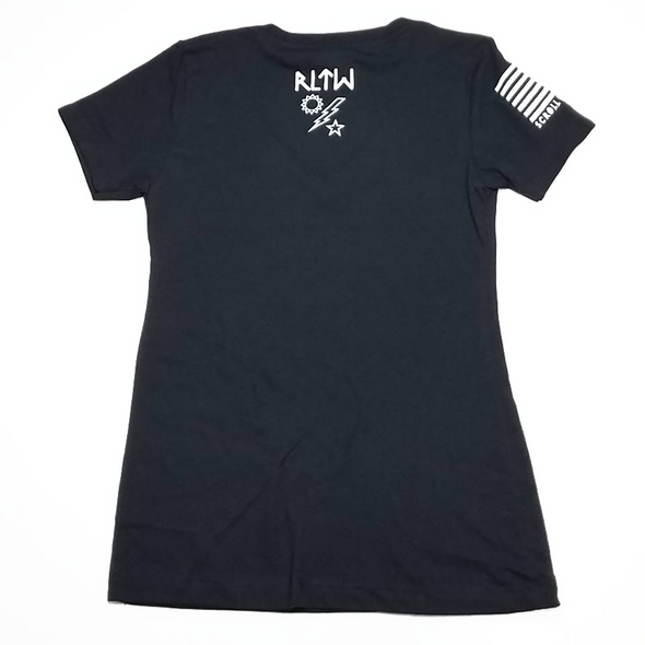 Ladies DUI Flag V Neck Shirt