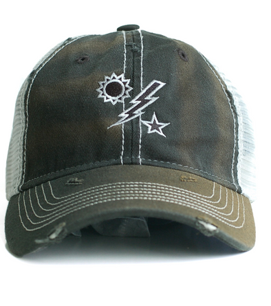 Hat - DUI Black Weathered Trucker