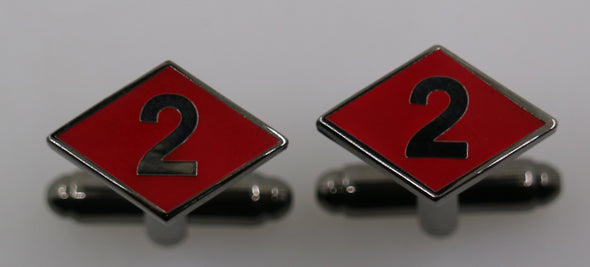 2 Diamond Cuff Links