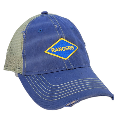 Hat - Rangers WWII Blue Weathered Trucker