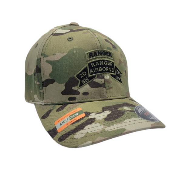 Hat - 2d Bn Old Scroll Multicam Flexfit