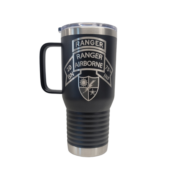 Tumbler - 2d Ranger Bn Old Scroll