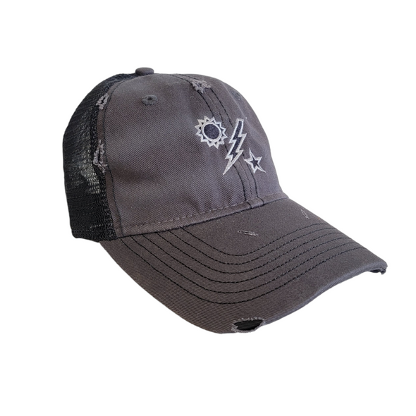 Hat - DUI Charcoal Weathered Trucker