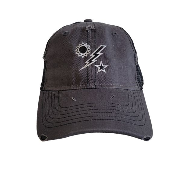 Hat - DUI Charcoal Weathered Trucker