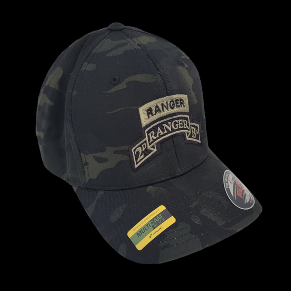 Hat - 2d Ranger Bn Tab Scroll Multicam Flexfit