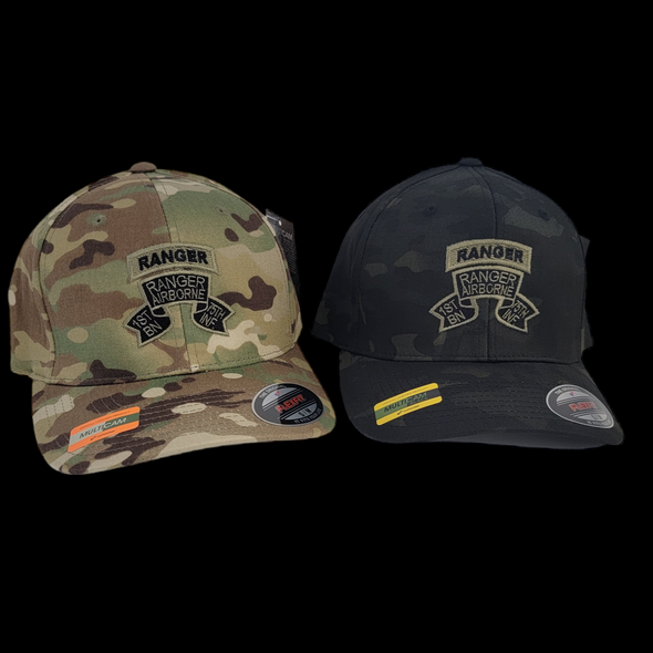 Hat - 1st Ranger Bn Old Scroll Multicam Flexfit