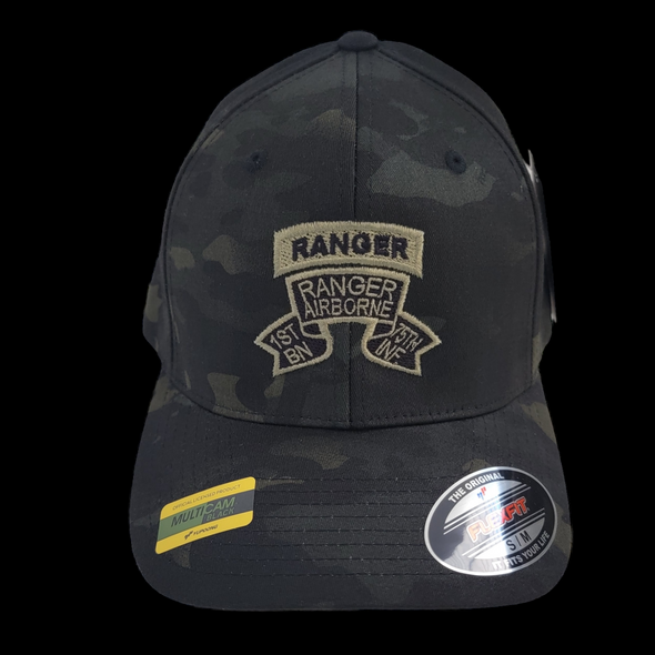 Hat - 1st Ranger Bn Old Scroll Multicam Flexfit