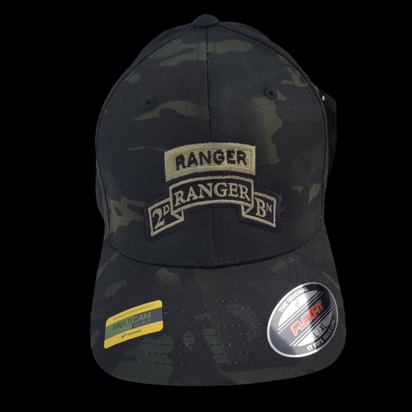 Hat - 2d Ranger Bn Tab Scroll Multicam Flexfit