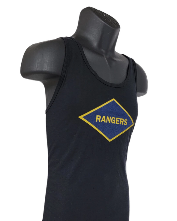 Rangers WWII Diamond Black Tank Top