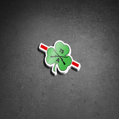 Sticker - 1st Ranger Bn Company Shamrock