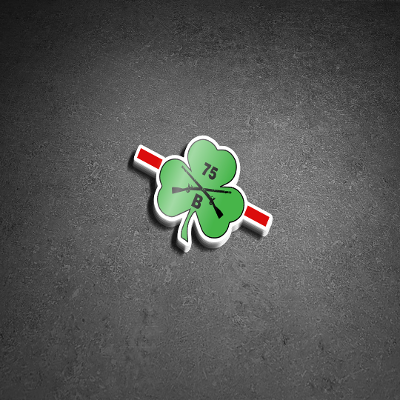 Sticker - 1st Ranger Bn Company Shamrock
